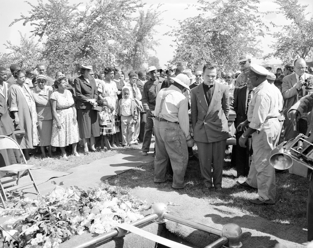 Burial service for Emmett Till - Chicago Sun-Times