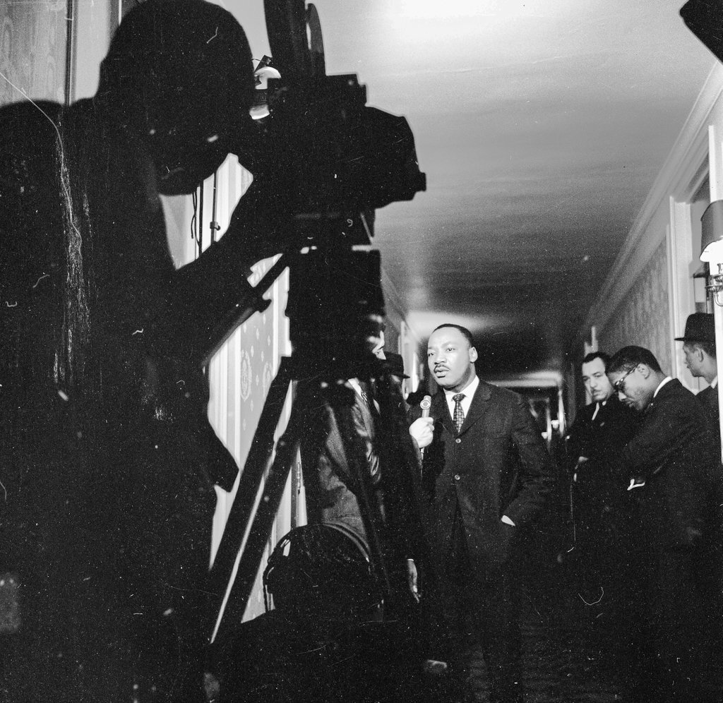 Dr. Martin Luther King Jr. interviewed by Walter Jacobson of CBS - Chicago Sun-Times