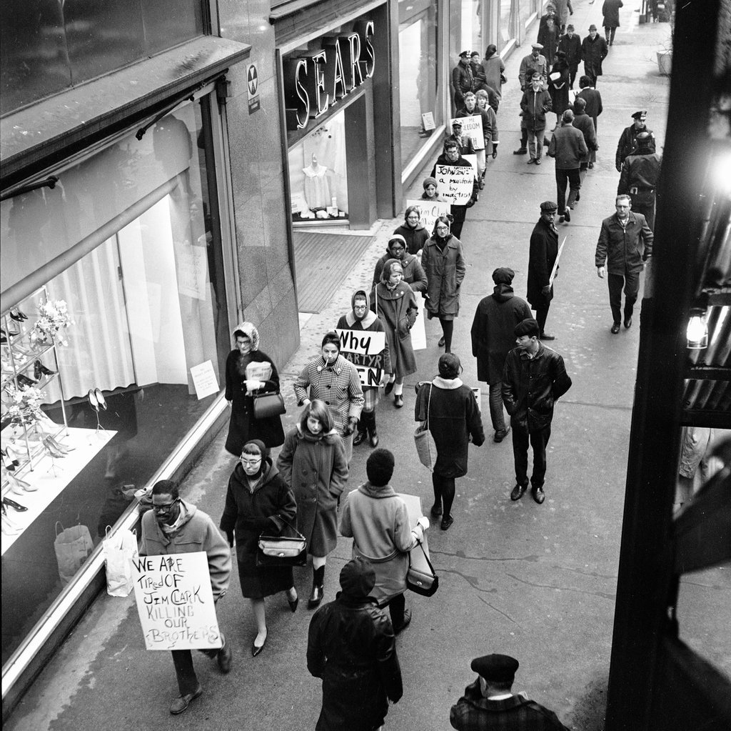 Student Nonviolent Coordinating Committee civil rights protest - Chicago Sun-Times