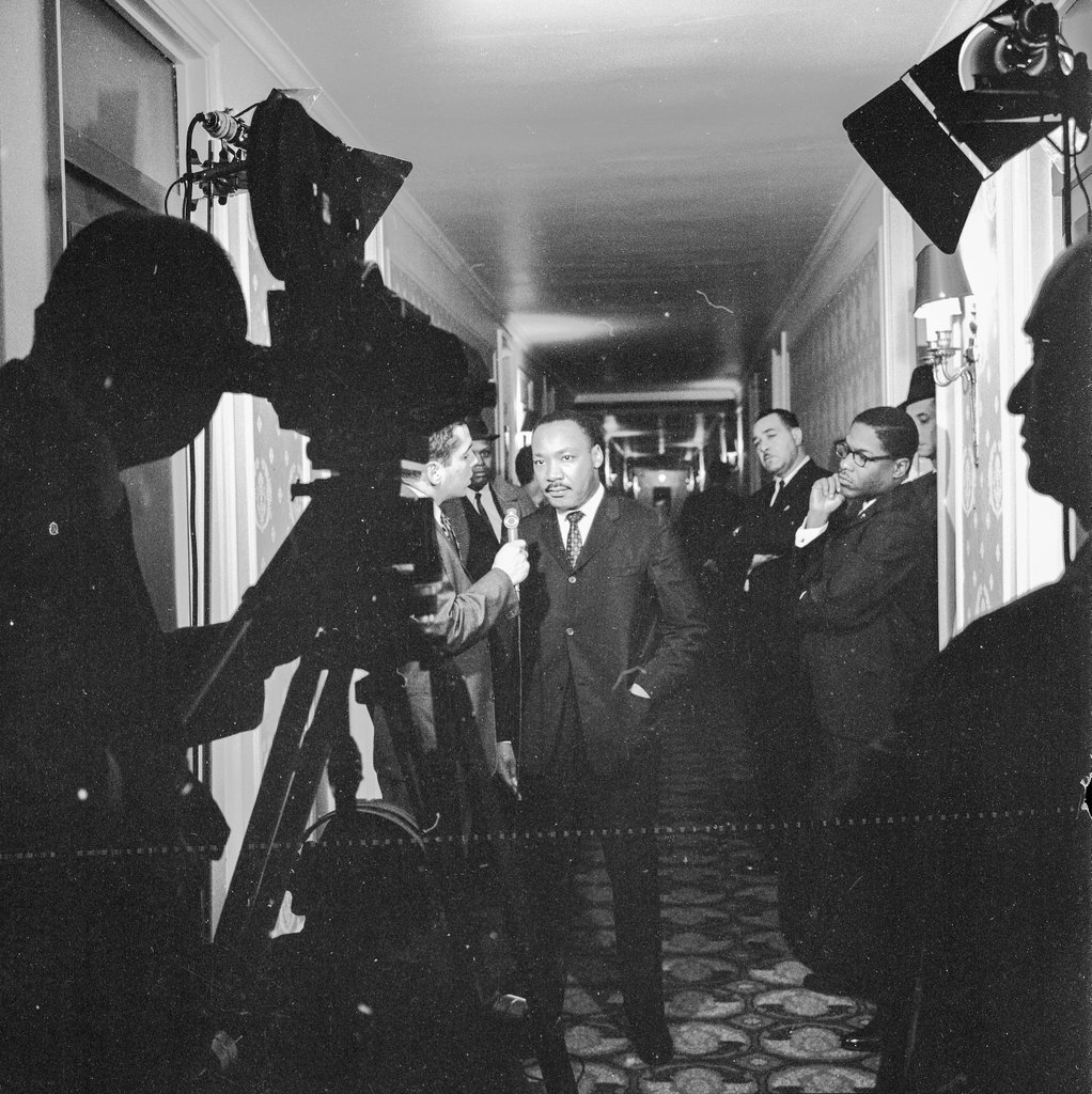 Dr. Martin Luther King Jr. interviewed by Walter Jacobson of CBS - Chicago Sun-Times