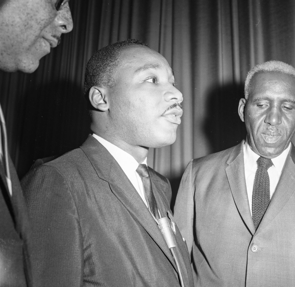 Dr. Martin Luther King Jr. at 'A Century of Negro Progress' exposition - Chicago Sun-Times