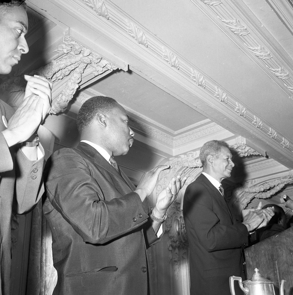 Dr. Martin Luther King Jr. at the Sheraton-Blackstone Hotel - Chicago Sun-Times