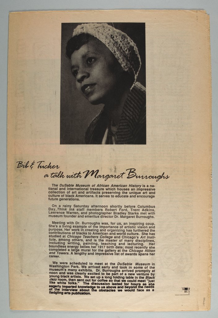 A Talk with Margaret Burroughs published in Think Ink - Ford, Robert T.