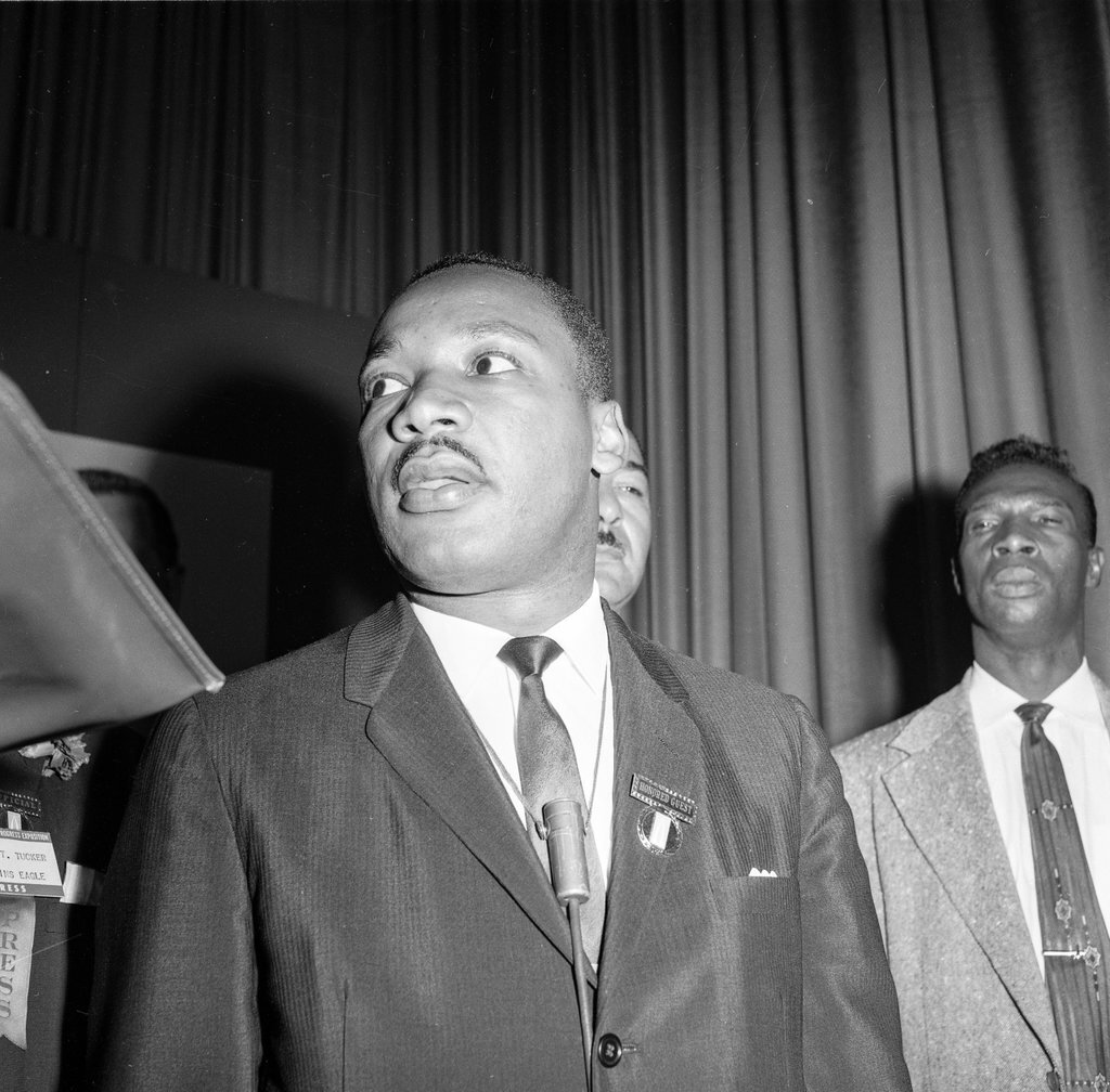Dr. Martin Luther King Jr. at 'A Century of Negro Progress' exposition - Chicago Sun-Times