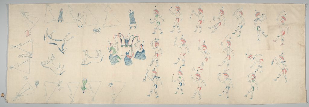 Oceti Ŝakowiŋ (Sioux) Painting - Black Chicken