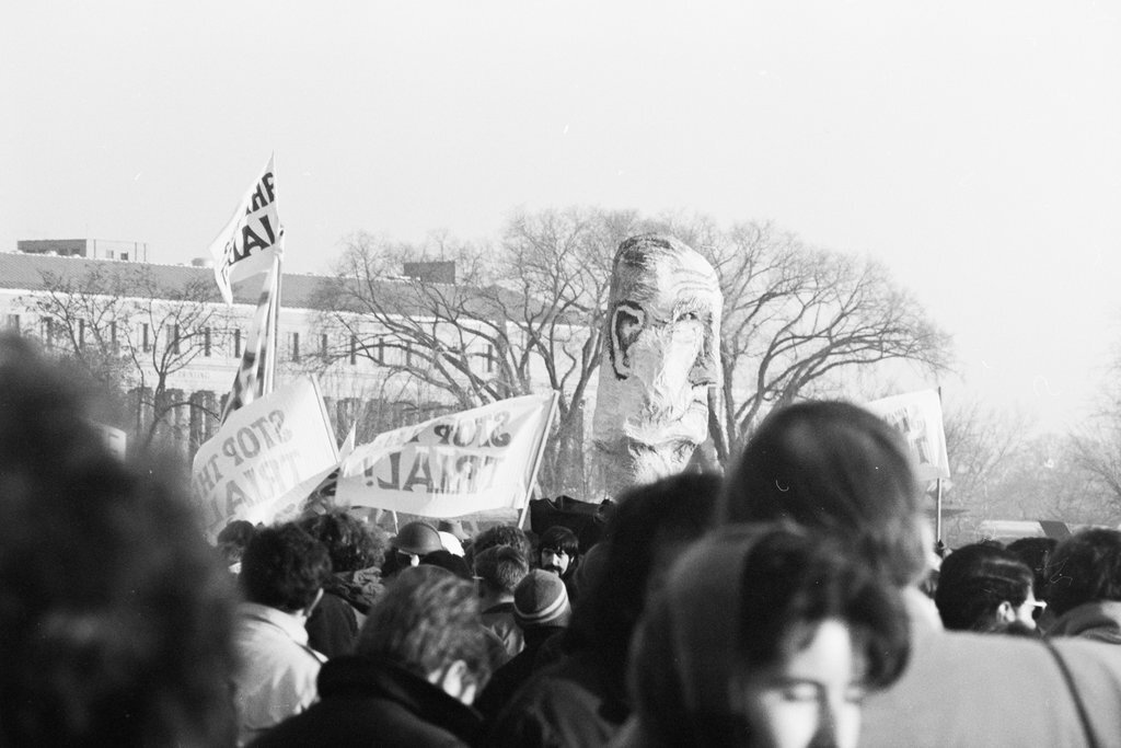 Moratorium to End the War in Vietnam march - Haun, Declan, 1937-1994