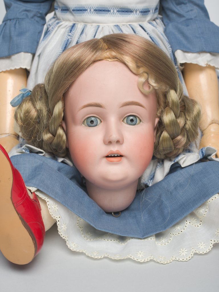 Marshall Field & Company wood and porcelain doll - Marshall Field & Company