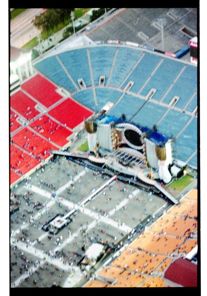 Aerial views of Soldier Field before Rolling Stones concert - Chicago Sun-Times