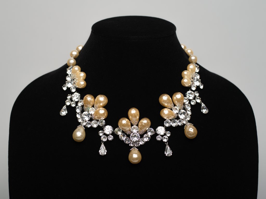 Pearl and rhinestone necklace by Christian Dior - Henkel and Grossé for Christian Dior