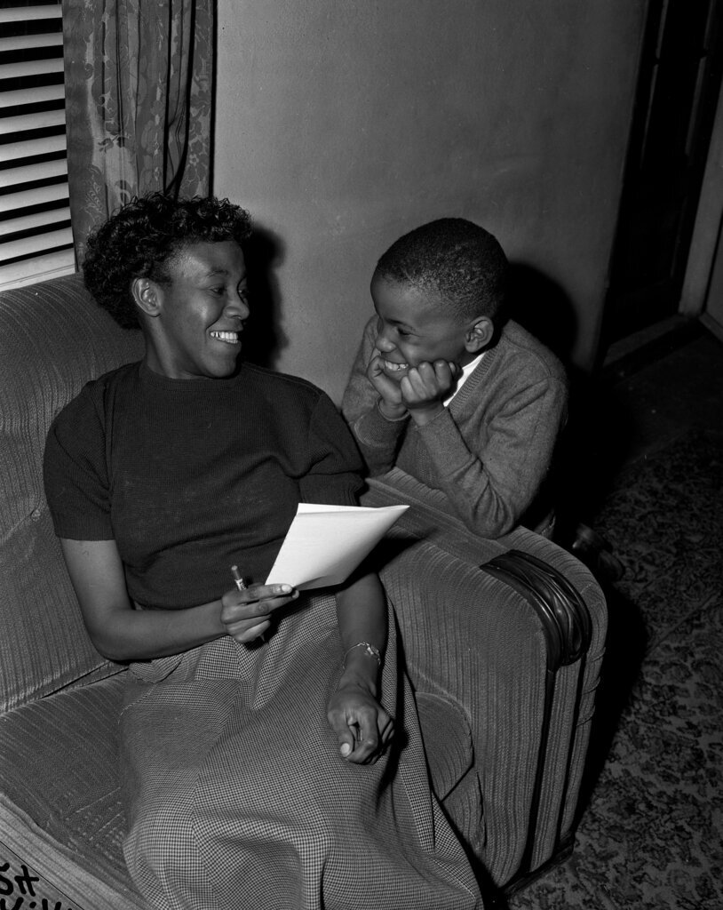 Gwendolyn Brooks and her son, Henry - Chicago Sun-Times