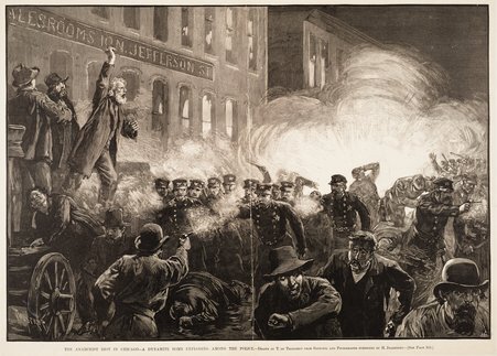 Scene from Haymarket Square Riot - De Thulstrup, Thure