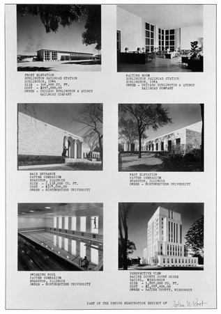 Perspective views of various buildings which form part of the Hedrich-Blessing photograph collection -- Holabird & Root series - Hedrich-Blessing