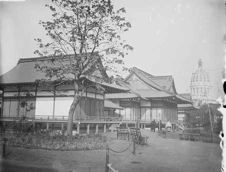 The Japanese Ho-o-den temple complex at World's Columbian Exposition - Glessner, John George M.