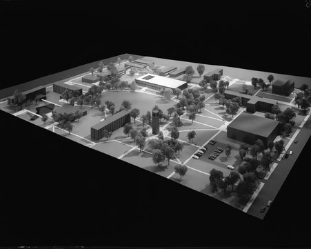 Model for Meredith Hall, Drake University - Engdahl, William S. for Hedrich-Blessing