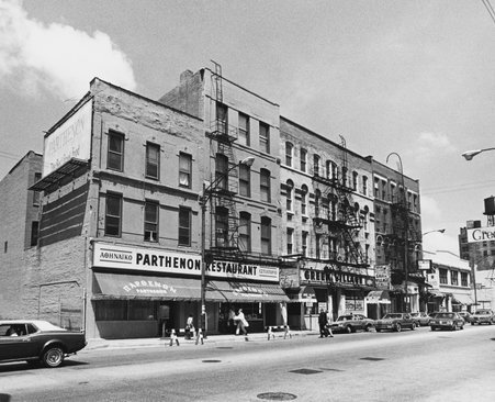 Chicago History Museum Images - Parthenon Restaurant At 300 Block Of 