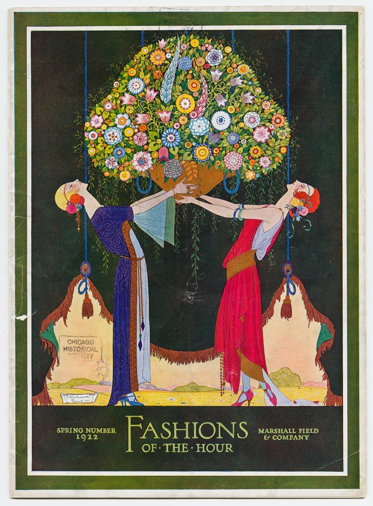 Fashions of the Hour -Spring Number 1922, magazine cover, - Marshall Field and Company