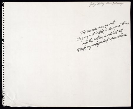 Judge Julius Hoffman during Davis testimony at Chicago Seven (Chicago Eight) Trial: 