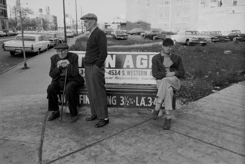 Bench at Ogden Avenue and Madison Street - Haun, Declan, 1937-1994