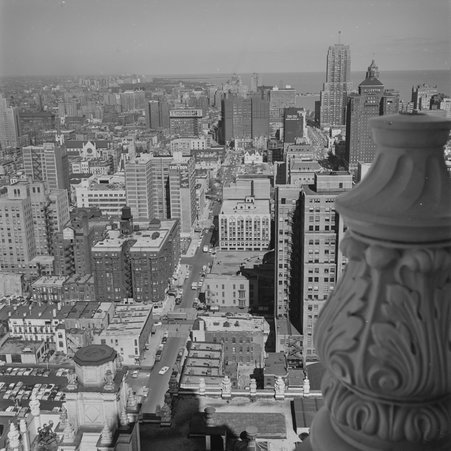 Aerial view from the Wrigley Building - Mead, Mildred