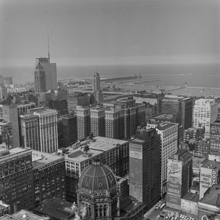 Aerial view from Chicago Board of Trade Building - Mead, Mildred