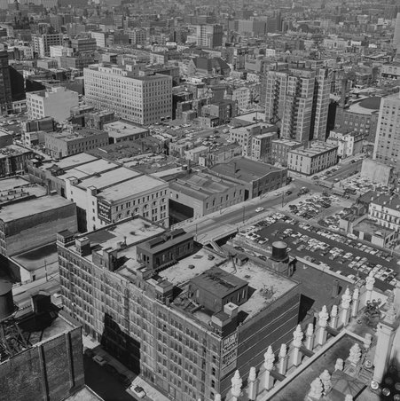 Aerial view from the Wrigley Building - Mead, Mildred