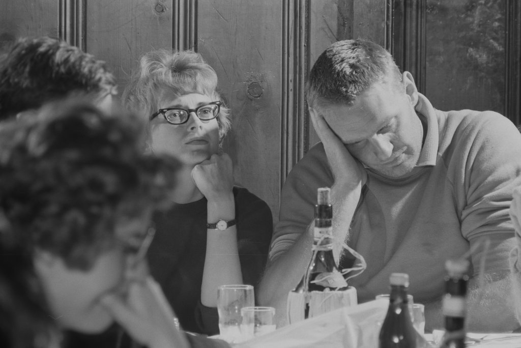 Group of people in a meeting at a bar or restaurant - Haun, Declan, 1937-1994