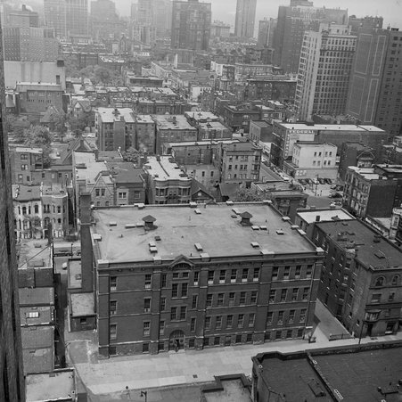 Chicago History Museum Images - Aerial view from Lawson YMCA building