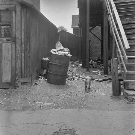 Rear view of 221 West 8th Street in Englewood - Mead, Mildred