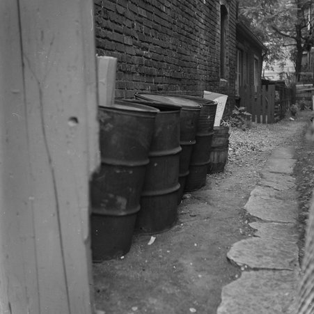 Garbage bins at 420-422 West 69th Street in Englewood - Mead, Mildred