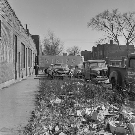 Trucks on South State Street in Greater Grand Crossing - Mead, Mildred