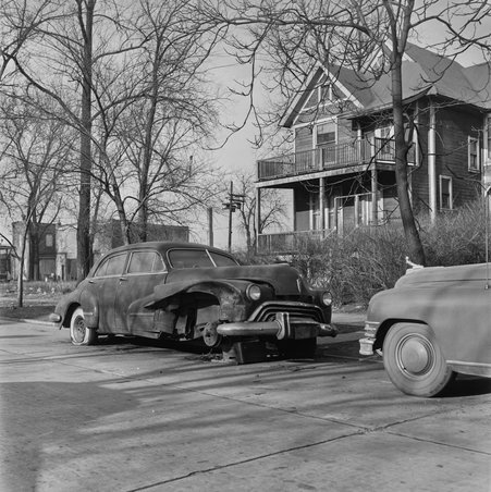 Car parked outside of 6943 South Anthony Avenue in Greater Grand Crossing - Mead, Mildred