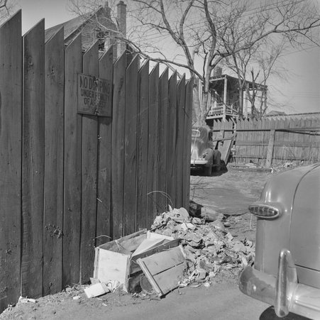 Fence at East 68th Street and South State Street in Greater Grand Crossing - Mead, Mildred
