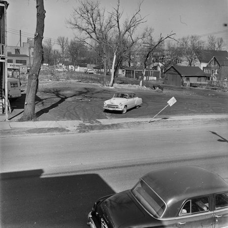 Car parked at East 75th Street and South State Street in Greater Grand Crossing - Mead, Mildred
