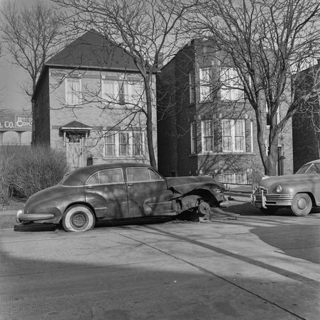 Car parked outside of 6943 South Anthony Avenue in Greater Grand Crossing - Mead, Mildred