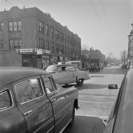 Traffic at East 55th Street and South Drexel Avenue in Hyde Park-Kenwood - Mead, Mildred
