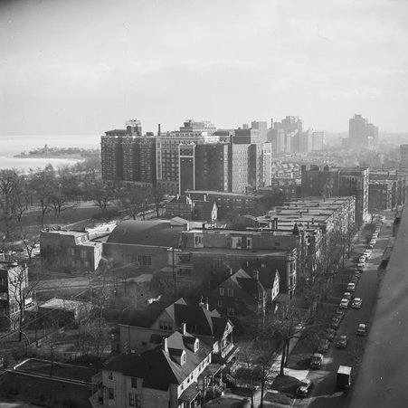 View south from the 51st block of South Cornell Avenue in Hyde Park - Mead, Mildred