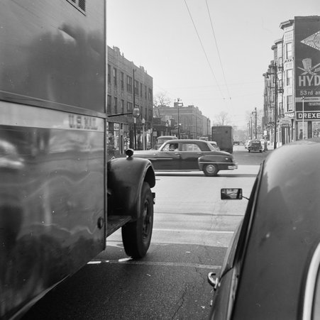 Traffic at East 55th Street and South Drexel Avenue in Hyde Park-Kenwood - Mead, Mildred