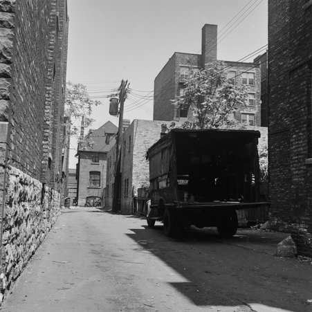 Alley toward 823 East Bowen Street in Hyde Park-Kenwood - Mead, Mildred