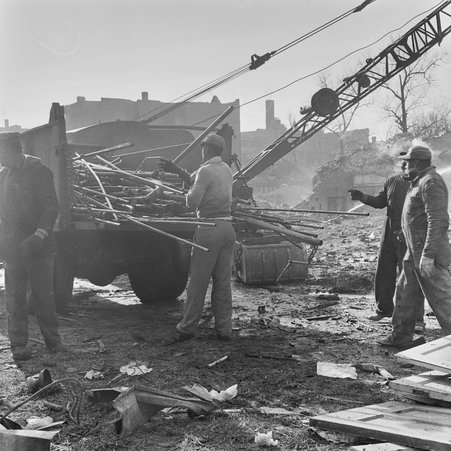 Demolition at 5463-5481 Dorchester Avenue in Hyde Park-Kenwood - Mead, Mildred