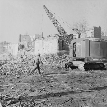 Demolition at 5463-5481 Dorchester Avenue in Hyde Park-Kenwood - Mead, Mildred