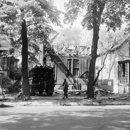Exterior of Pratt House at 1226 East 57th Street in Hyde Park-Kenwood - Mead, Mildred