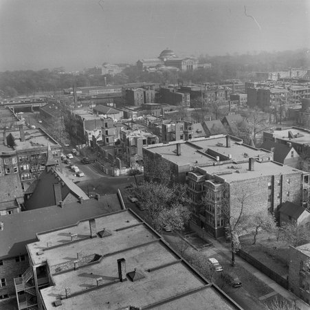 Aerial view of 5601 South Blackstone Avenue in Hyde Park-Kenwood - Mead, Mildred