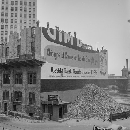 Jim Beam avertisement in River North - Mead, Mildred