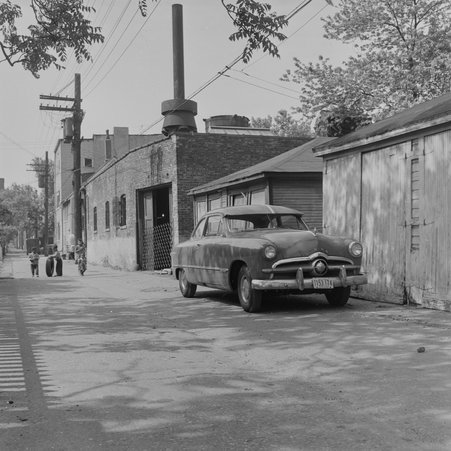 View south from the alley of the 56th block of South Maryland Avenue in Hyde Park-Kenwood - Mead, Mildred