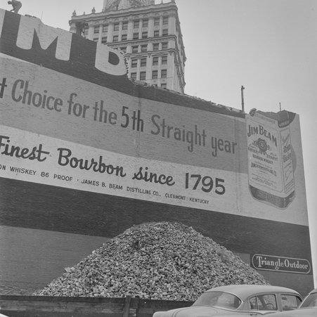 Jim Beam advertisment in River North - Mead, Mildred