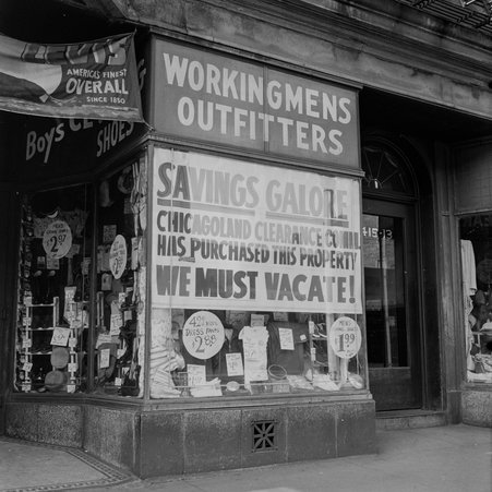 Army store at 1415-1417 East 55th Street in Hyde Park-Kenwood - Mead, Mildred