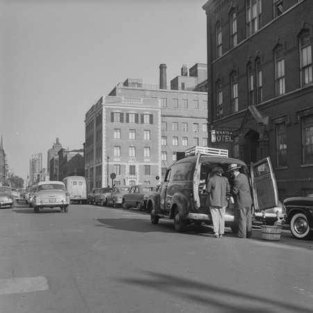 View east on West Superior Street on the Near North Side - Mead, Mildred