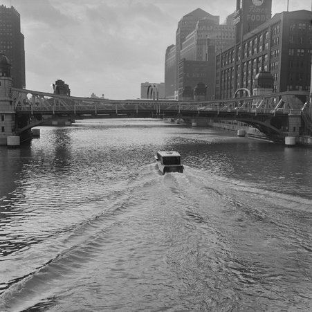 View from the Chicago River in River North - Mead, Mildred