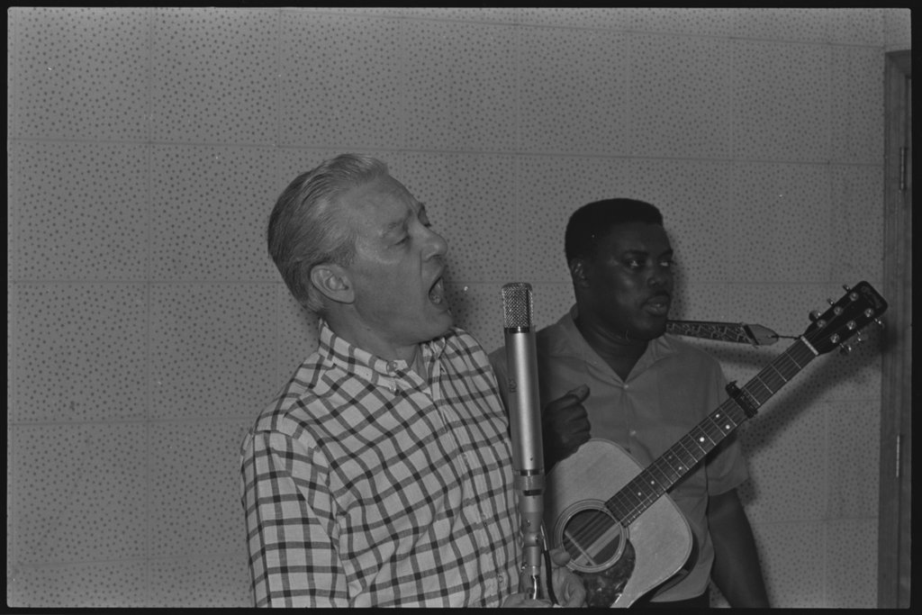 Mark Nissenson and George Rembert at recording session for George and Norma at Balkan Studios - Flerlage, Raeburn, 1915-2002
