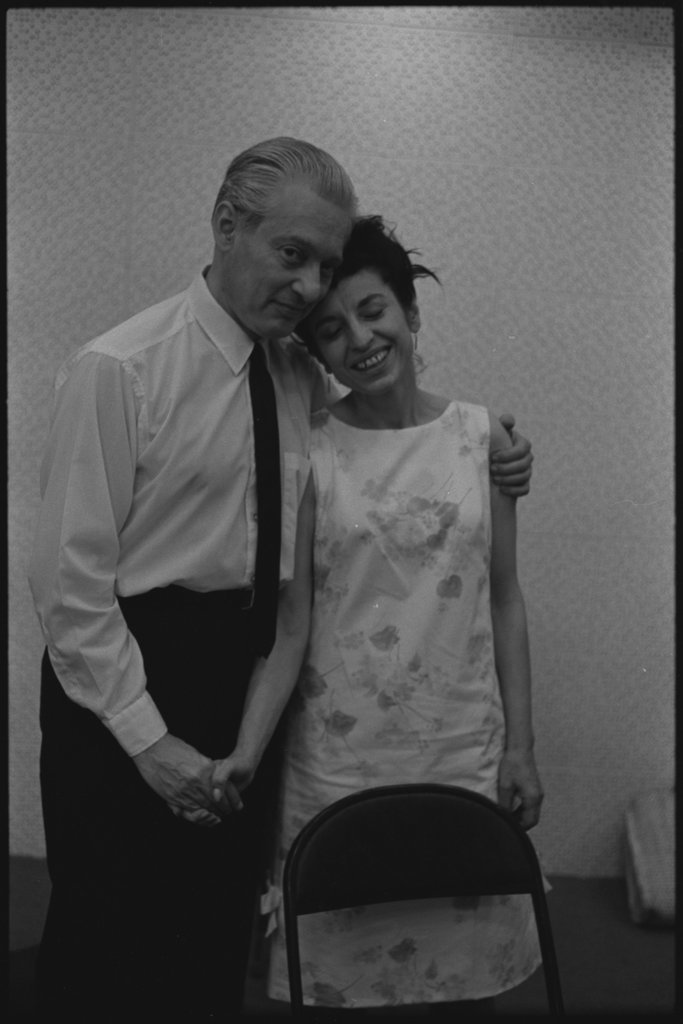 Norma Nissenson with father Mark Nissenson at George and Norma recording session - Flerlage, Raeburn, 1915-2002